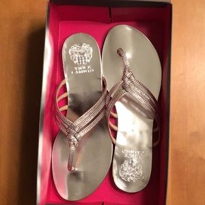Vince Camuto silver sandals